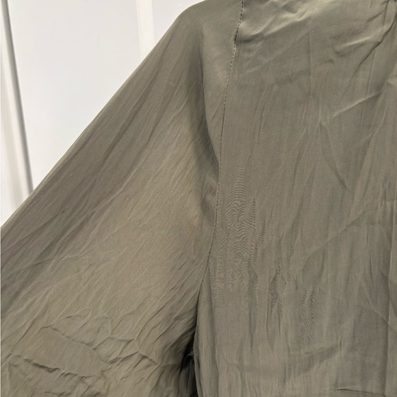 Ramy Brook Olive Green Clara Embellished Slit Sleeve Top Size Small - Picture 15 of 16